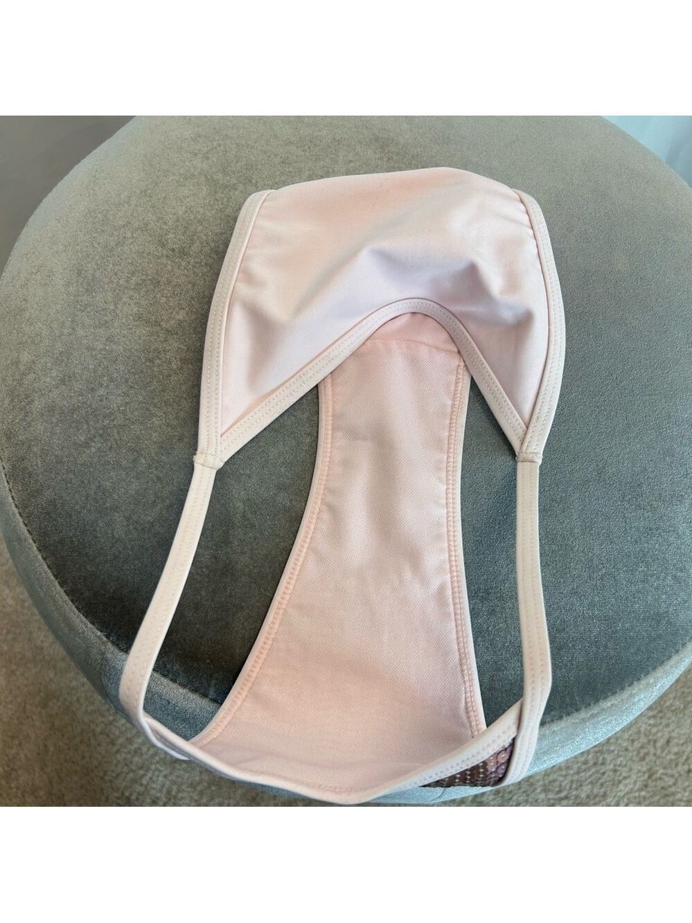Wild Fable light pink sequin high waisted bikini bottoms Sz XXS NWOT - Picture 5 of 9